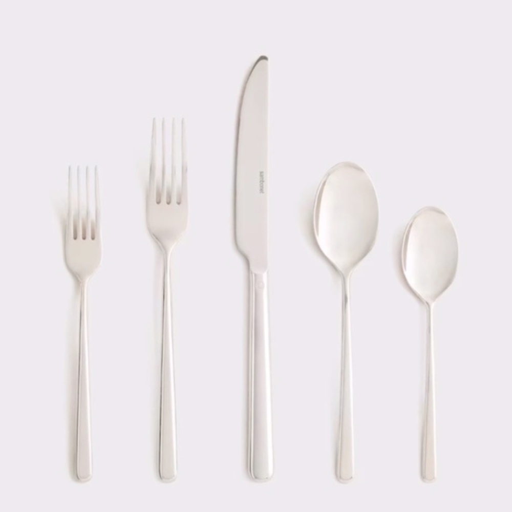 New! Quince x Sambonet Gia Minimalist 20 Piece Flatware Set - Picture 3 of 9